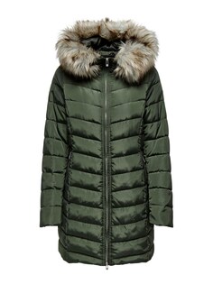 Зимнее пальто Only, темно-зеленый