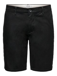 Обычные брюки чинос Only &amp; Sons, черный