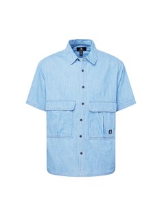 Рубашка на пуговицах стандартного кроя Converse, светло-синий