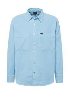 Рубашка на пуговицах стандартного кроя Lee, голубой/темно-синий