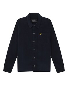 Комфортная рубашка на пуговицах Lyle &amp; Scott, синий кобальт