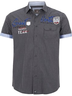 Рубашка на пуговицах стандартного кроя Jan Vanderstorm Ajule, темно-синий/черный