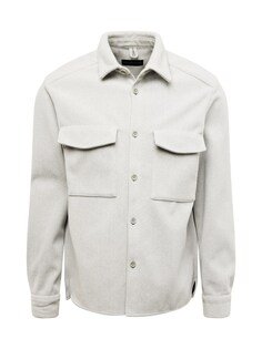 Рубашка на пуговицах стандартного кроя Drykorn Gunray, светло-серый