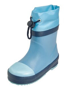 Резиновые сапоги PLAYSHOES Gummistiefel Basic, темно-синий/небесно-голубой/голубой