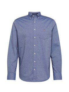 Рубашка на пуговицах стандартного кроя Gant, пыльный синий