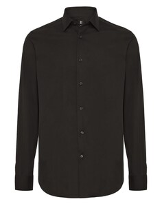Рубашка на пуговицах стандартного кроя Boggi Milano, черный