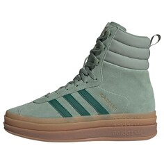 Ботильоны на шнуровке Adidas Gazelle, хаки/темно-зеленый