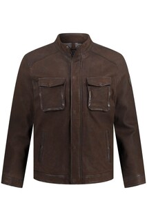 Межсезонная куртка JP1880, темно коричневый
