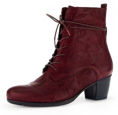 Ботинки на шнуровке Gabor, темно-красный