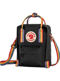 Сумка через плечо Fjällräven Kanken Rainbow Sling, черный Fjallraven