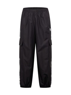 Зауженные брюки-карго Adidas Camo Series, черный