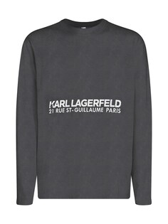 Футболка Karl Lagerfeld Rue St-Guillaume, серый