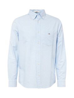 Деловая рубашка стандартного кроя Gant, светло-синий