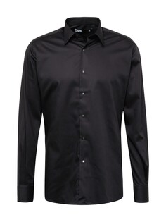 Рубашка на пуговицах стандартного кроя Karl Lagerfeld, черный