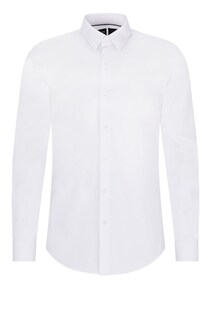 Рубашка узкого кроя на пуговицах BOSS Black P-Ray, белый