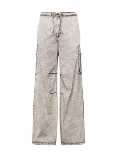 Широкие брюки-карго Weekday, серый