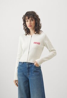 Кардиган CREAM ZIP UP LOGO CORNER Fiorucci, кремовый