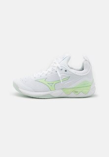 Волейбольные кроссовки WAVE LUMINOUS 2 Mizuno, белый/ледниковый гребень/зеленая патина