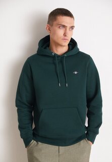 Толстовка SHIELD HOODIE GANT, зеленый в клетку