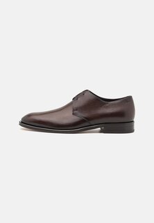 Элегантные туфли на шнуровке DERREK DERB BOSS, темно-коричневый