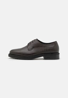 Элегантные туфли на шнуровке LARRY BOSS, темно-коричневый