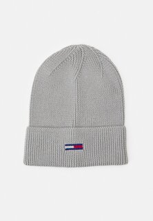 Шапка FLAG BEANIE Tommy Jeans, серебристо-серый