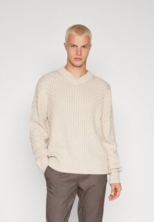 Свитер JORCOSY CABLE V-NECK Jack &amp; Jones, Moonbeam