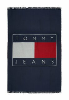 Шарф ЛОГОТИП С бахромой Tommy Jeans, темно-синий