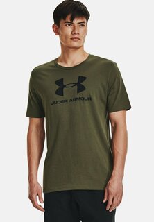 Футболка с принтом SPORTSTYLE LOGO SS-BLK Under Armour, морская или зеленая