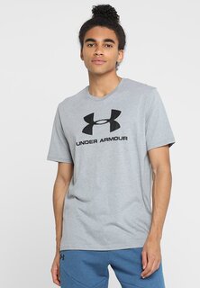 Футболка с принтом SPORTSTYLE LOGO SS-BLK Under Armour, стальной светлый вереск/черный