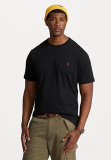 Базовая футболка КОРОТКИЙ РУКАВ Polo Ralph Lauren Big &amp; Tall, черная футболка-поло