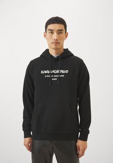 Толстовка с капюшоном HOODY KARL LAGERFELD, черный/белый