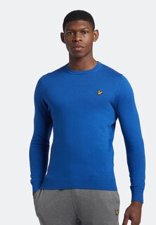 Свитер КРУГЛЫЙ ВЫРЕЗ Lyle &amp; Scott, ярко-синий