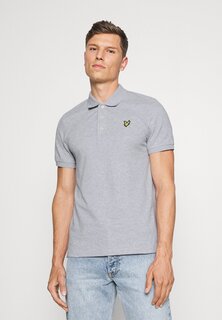 Рубашка-поло PLAIN Lyle &amp; Scott, светло-серый меланж