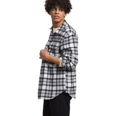 Фланелевая рубашка Arroyo мужская The North Face, цвет Meld Grey Medium Bozeman Plaid