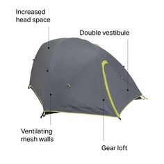 Палатка Greycliff 3: 3 человека, 3 сезона ALPS Mountaineering, цвет Grey/Citrus
