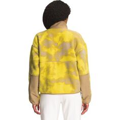 Флисовая куртка Cragmont с принтом женская The North Face, цвет Acid Yellow Retro Dye Large Print