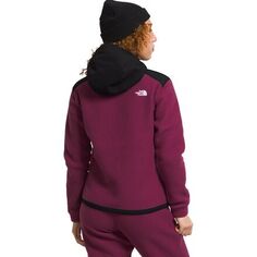 Куртка Alpine Polartec 200 с капюшоном на молнии во всю длину женская The North Face, цвет Boysenberry/TNF Black