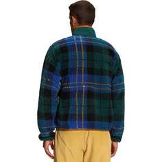 Жаккардовый пуловер с экстремальным ворсом мужской The North Face, цвет Ponderosa Green Large Half Dome Plaid Print