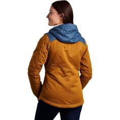 Куртка Celeste на подкладке с капюшоном женская KUHL, цвет Antique Gold/dusty Blue