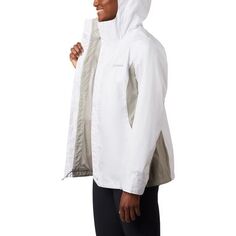 Куртка-дождевик Arcadia II женская Columbia, цвет White/Flint Grey