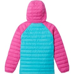 Утепленная куртка с капюшоном Powder Lite – для девочек Columbia, цвет Geyser/Pink Ice