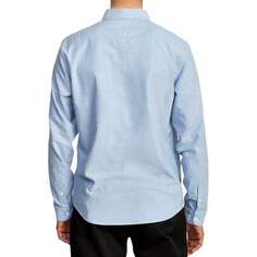 Эластичная рубашка с длинными рукавами That&apos;ll Do мужская RVCA, цвет Oxford Blue