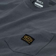 Рубашка с короткими рукавами Americana Label – мужская RVCA, цвет Garage Blue