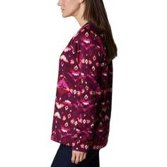 Свитер Weather Crew женский Columbia, цвет Marionberry Rocky Mt Print