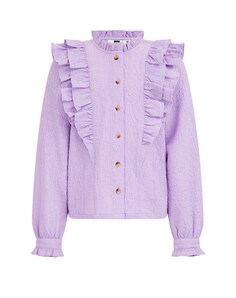Блузка We Fashion, фиолетовый