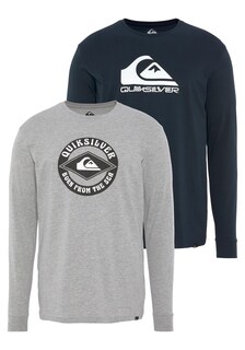 Футболка Quiksilver, темно-синий/серый