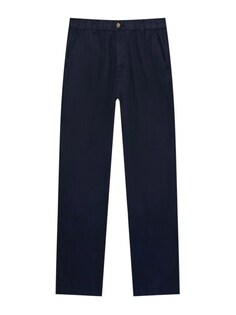 Обычные брюки чинос Pull&amp;Bear, темно-синий