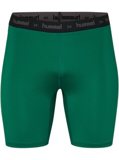 Узкие тренировочные брюки Hummel, темно-зеленый