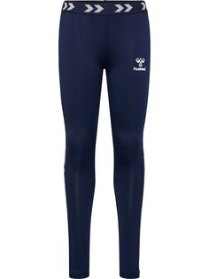 Узкие тренировочные брюки Hummel Hanna, голубой/темно-синий